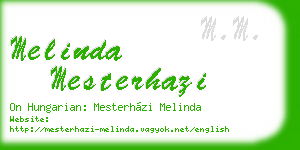 melinda mesterhazi business card